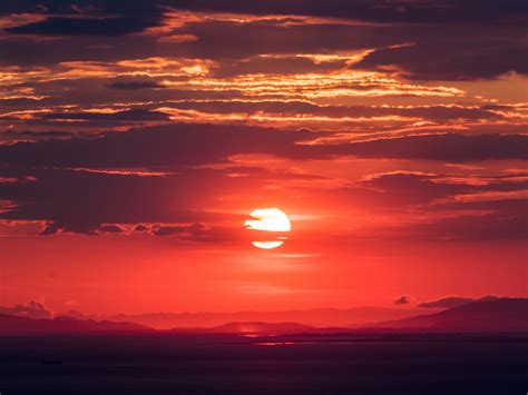 Red Cloudy Sky Sunset Wallpaper Hd Nature 4k Wallpapers Images Images
