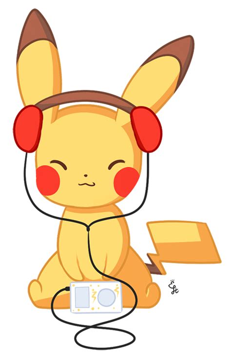 pika music by exceru hensggott cute pikachu pikachu art pikachu wallpaper