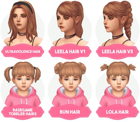 Aveiras Sims 4 Clay Hair Recolors Updated New Haircolor Palette