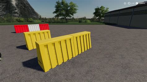 Plastic Road Barrier Pack V1 0 Mod Farming Simulator 2022 19 Mod