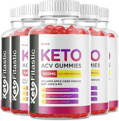 5 pack keto fitastic acv gummies advanced formula fitastic keto apple cider