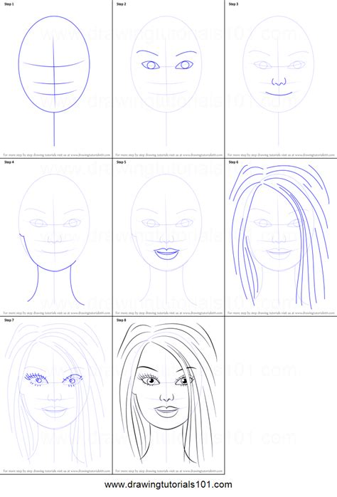 Https://tommynaija.com/draw/how To Draw A Barbie Doll Face