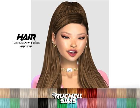Hair Simpliciaty Kimmie Retexture At Ruchell Sims Best Sims Mods