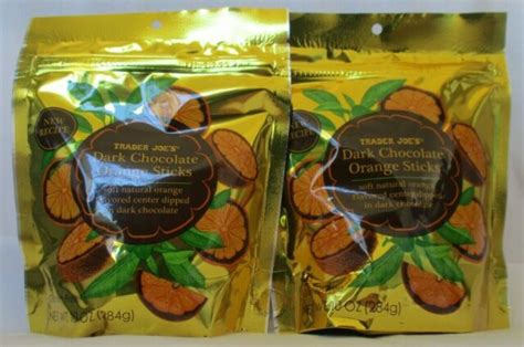 2 Trader Joes Dark Chocolate Orange Sticks 10 Oz Packs Ebay