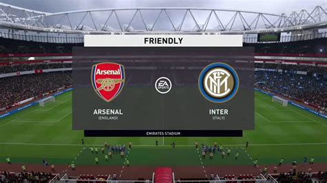 Fifa 20 Arsenal Vs Inter Milan Friendly Prediction Youtube