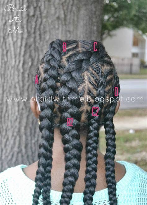 This will help grip the hair and get the stitched. Natural Hairstyle for Kids: Fish Bone Cornrows | Twist ...