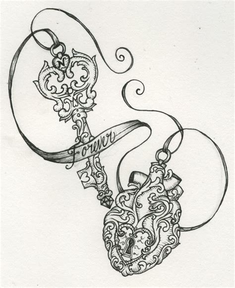 Drawings Of Antique Lockets Keys Pearls Bing Images Locket Tattoos
