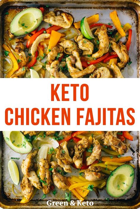 Keto Sheet Pan Chicken Fajitas Is An Easy Low Carb Chicken Dinner Recipe That You Can Whip Up