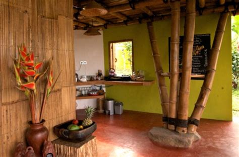 ide desain rumah bambu mewah rumah populer