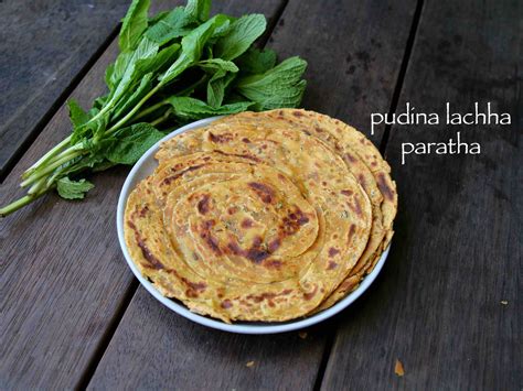 Pudina Paratha Recipe Mint Paratha Recipe Pudina Lachha Paratha