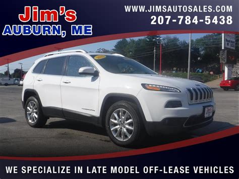 Used 2015 Jeep Cherokee 4wd 4dr Limited For Sale In Auburn Me 04210 Jim