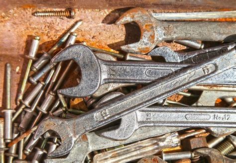 Then buff with rubbing alcohol on a cloth.+ rust is the chemical reaction that takes place between iron and water. What Takes Rust Off Metal Tools | TcWorks.Org