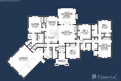 House Plans With 2 Bedroom Inlaw Suite Modern Farmhouse Plan With In