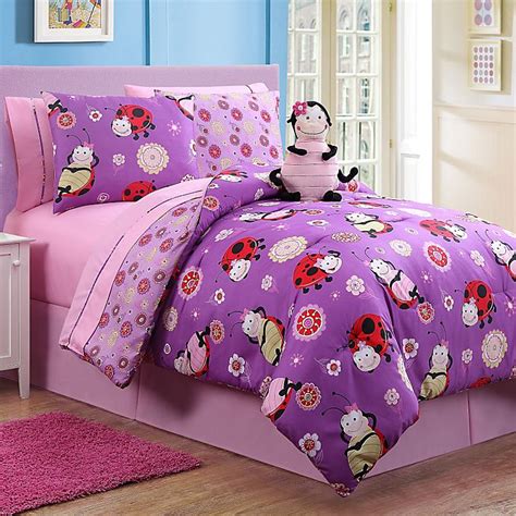 Lady Reversible Comforter Set In Purple Bed Bath And Beyond