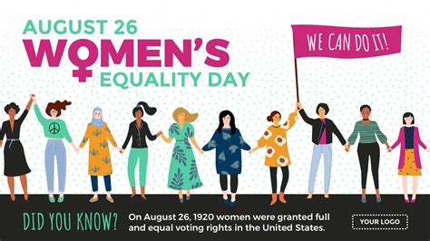 Women S Equality Day Digital Signage Template