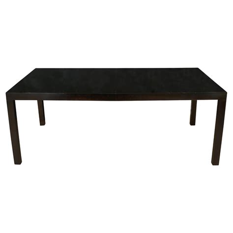 parchment parsons style dining table for sale at 1stdibs
