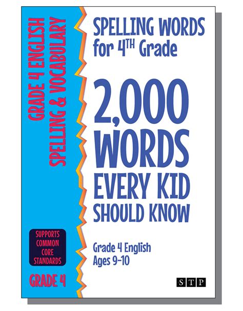 Spelling Words For 4th Grade English — Stp Books