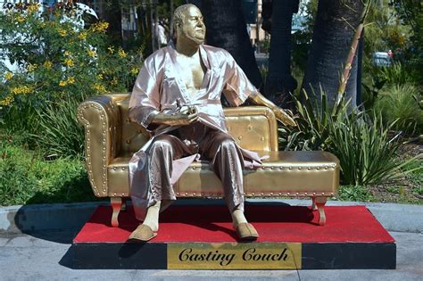 Harvey Weinstein ‘casting Couch Statue Debuts Pre Oscars