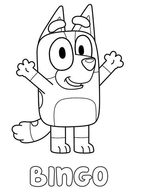 Printable Bluey And Bingo Colouring Pages Printable Bluey And Bingo