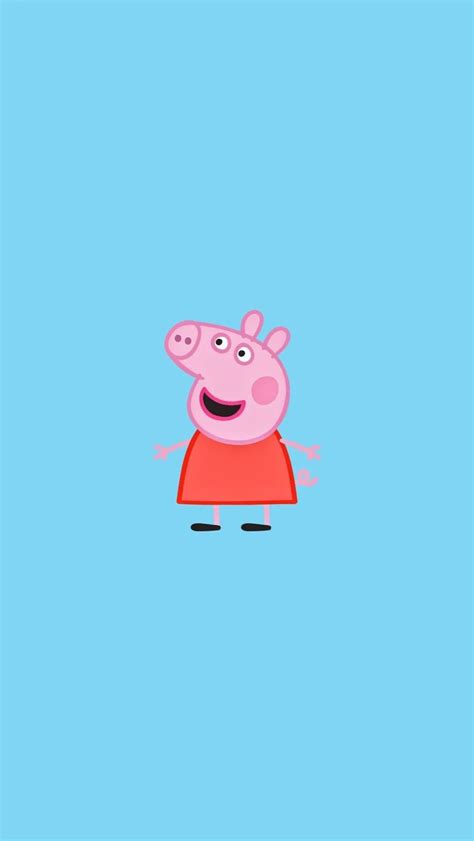 Peppa Pig Aesthetic Background Peppa Pig Wallpaper With George