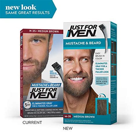 Just For Men Color Gel Mustache And Beard M 35 Medium Brown 1 Ea Pack Of