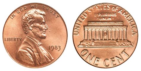 1983 Lincoln Memorial Penny Doubled Die Reverse Coin Value Prices