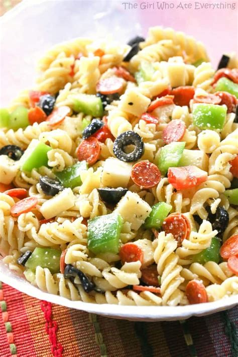 Pizza Pasta Salad The Girl Who Ate Everything