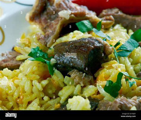 Ruzz Bil Khaloot Libyan Rice With Liver And Almondsafrican Cuisine