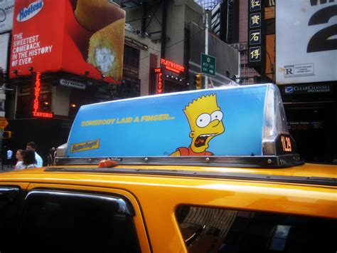 Butterfinger Candy Bar Taxi Cab Ad Bart Simpson Head The S Flickr