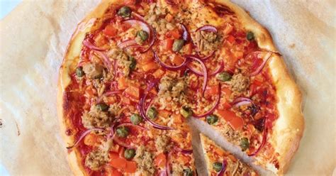 Recept Zelfgemaakte Pizza Met Tonijn Jaimys Kitchen