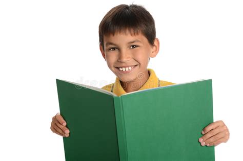 Young Boy Holding Book Stock Photo Image 26566090