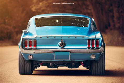 1967 Ford Mustang Fastback Rear By Americanmuscle On Deviantart