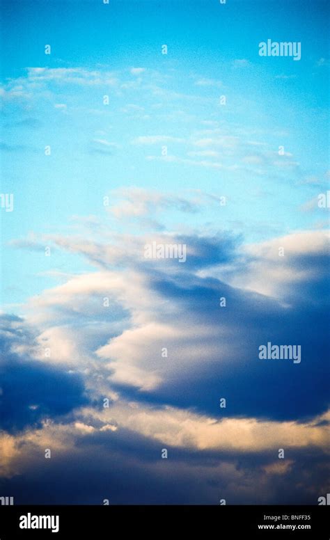Cloudy Skies Afternoon Copy Space Stock Photo Alamy