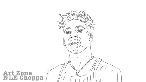 Nle Choppa Drawing Pencil Nle Choppa Illustration Sticker By Images