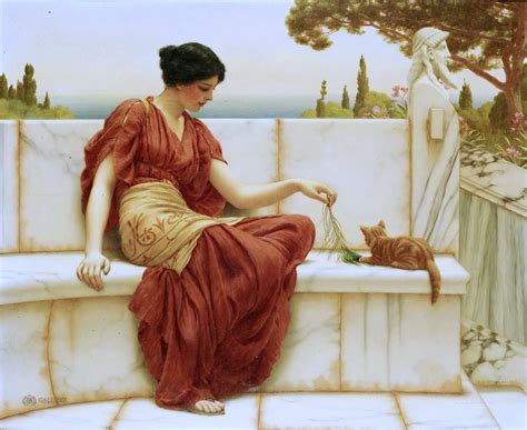 John William Godward 1861 1922 The Favorite John William Godward