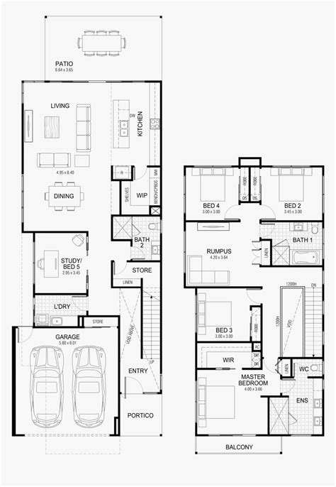 House , Png Download - Narrow House Plans 2 Story ... 100k bloxburg house 2 story.