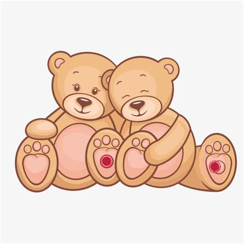 Cartoon Papa Bear And Mama Bear Cartoon Bear Lovely Png