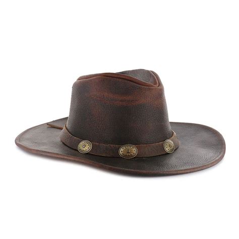 Henschel Weekend Walker Leather Hat Leather Hats Outdoor Hats