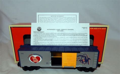Lionel 6 29903 I Love Missouri Box Car Gateway To The West Heart State
