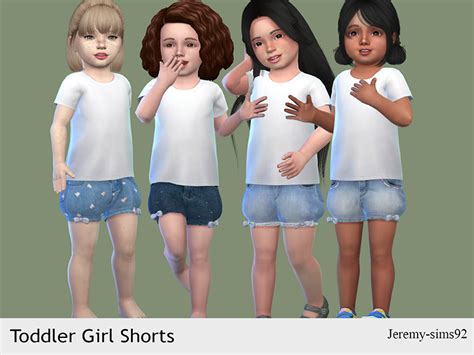 The Sims Resource Toddler Girl Shorts Toddlers Sp Needed