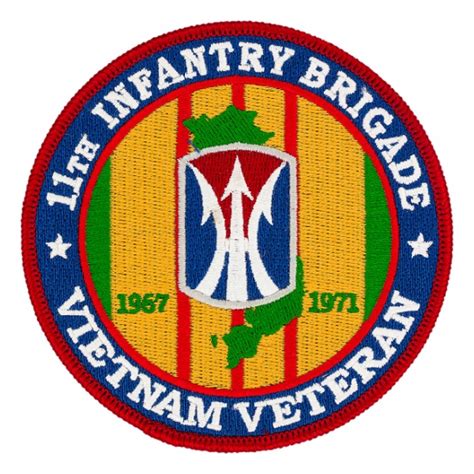 11th Infantry Brigade Vietnam Veteran Patch Flying Tigers Surplus