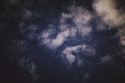 Fondos De Pantalla Noche Cielo Estrellas Nubes Nebulosa