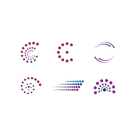 Abstract Dots Logo Modern Dotted Digital Vector Modern Dotted