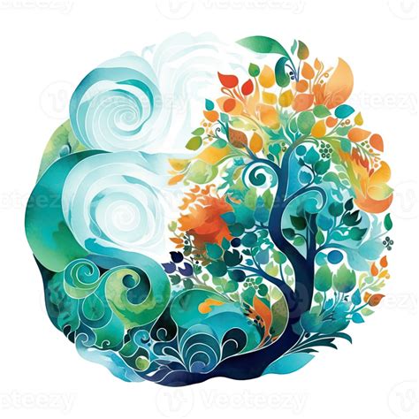 Watercolor Abstract Nature The Organic Beauty Of Swirling Pattern And