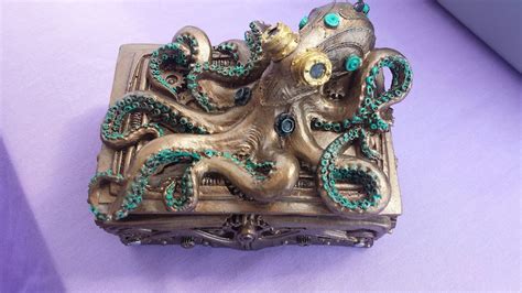 Steampunk Octopus Treasure Box Trinket Box Jewelery Box Etsy