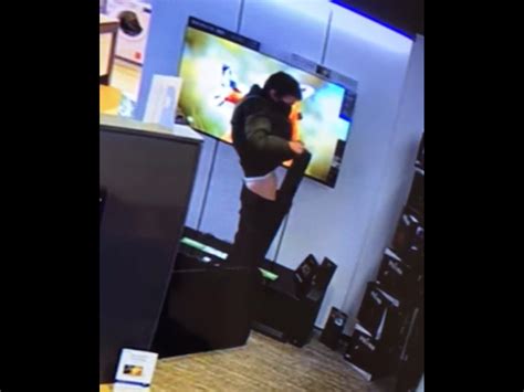 ‘worst Shoplifter Ever Caught Shoving Huge Sound System Down His