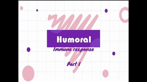 Humoral Immune Response Part 1 Immune Response No Response Immunity