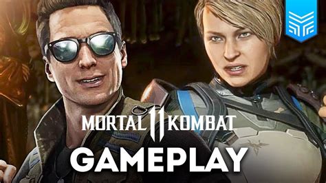 Mortal Kombat 11 Gameplay Johnny Cage Cassie Cage E Kano Youtube