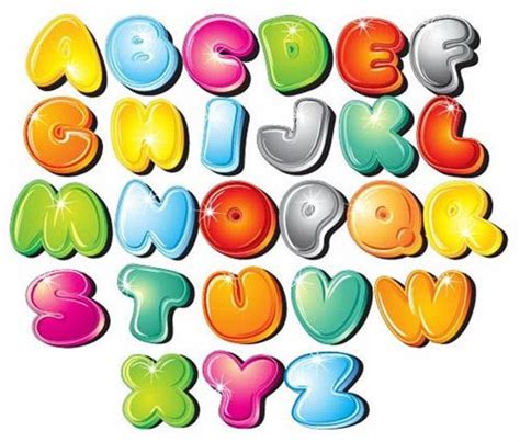 Bubble Letters Alphabet Clipart Best