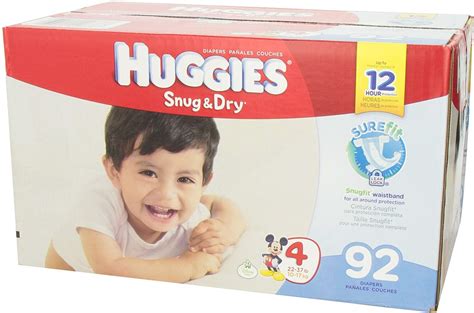 Huggies Snug And Dry Diapers Size 4 92 Count Klatchit